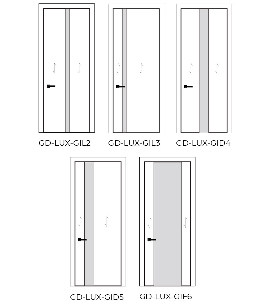 Luxeline Interior Doors Glass Inserts
